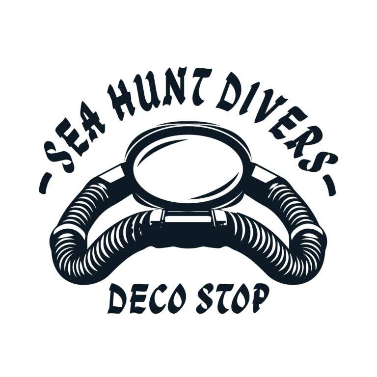 Divers mask and snorkel illustration for Sea Hunt Divers.