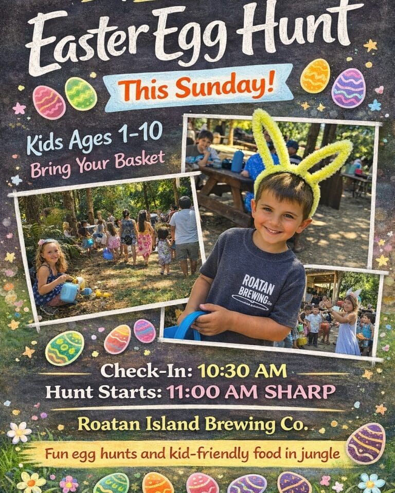 Child with bunny ears at Easter egg hunt event.