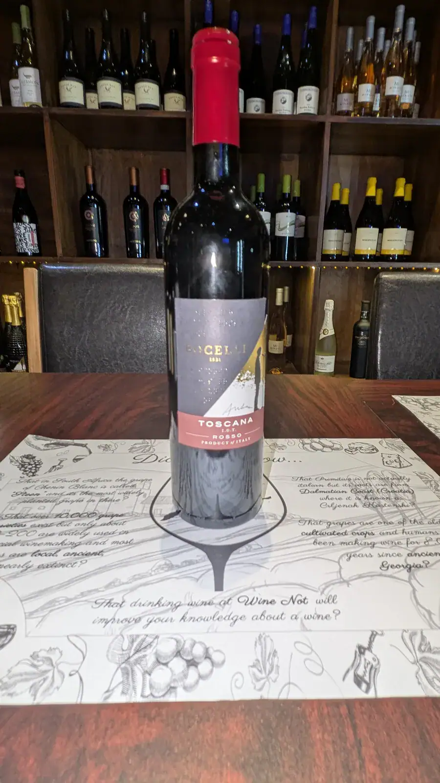 Bocelli 1831 Toscana Rosso IGT from the Bocelli family estate at Wine Not