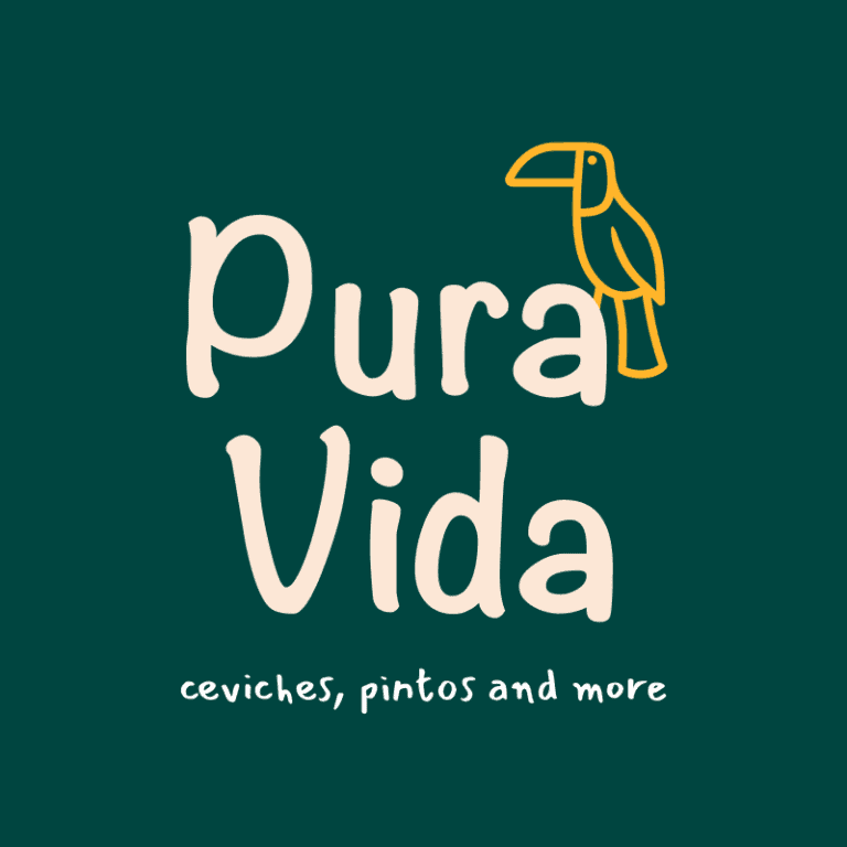 Logo of Pura Vida Roatán travel brand with toucan icon.